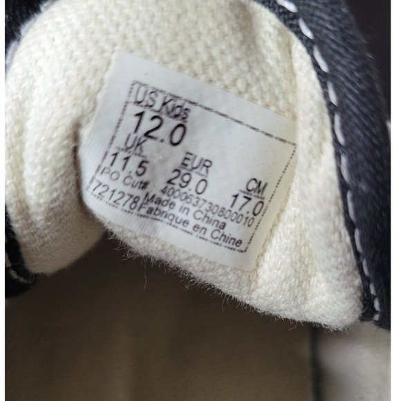 Vans Off The Wall Black and White Low Top Kids Size 12C Used No Box 721278 - Picture 7 of 7